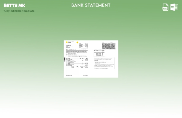 Модерен стил Шаблон за страници за изводи од сметката на Австралија Комонвелт